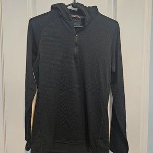 Patagonia Capilene Thermal Weight 1/4 zip Hoody, Black, Men's Medium